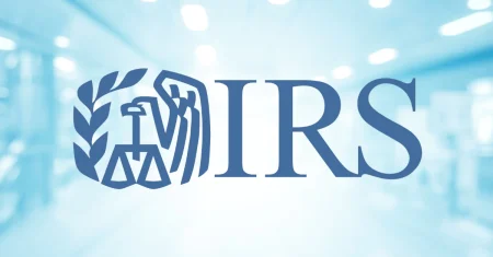 IRS logo linking to official resource on tax lien FAQs